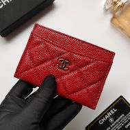 Chanel AP0213 Classic Card Holder in Grained Calfskin Burgundy