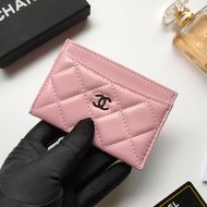 Chanel AP0213 Classic Card Holder in Shiny Calfskin Pink