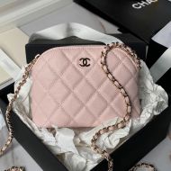 Chanel AP4000 Clutch with Chain in Grained Calfskin Pink