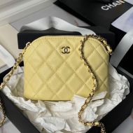 Chanel AP4000 Clutch with Chain in Grained Calfskin Yellow