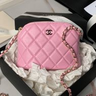 Chanel AP4000 Clutch with Chain in Lambskin Pink