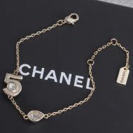 Chanel Extrait De No 5 Bracelet with Diamond Water Drop in Brass Gold