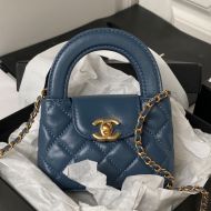 Chanel AP3435 Kelly Clutch with Chain in Shiny Calfskin Teal