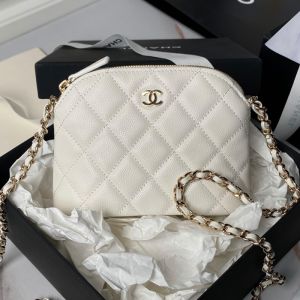 Chanel AP4000 Clutch with Chain in Grained Calfskin Beige