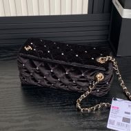 Chanel AP4164 Clutch with Chain Strap in Velvet Black